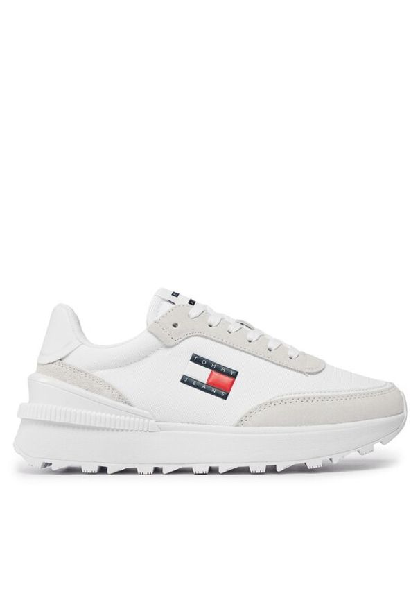 Tommy Jeans Sneakersy Tjw Tech Runner Ess EN0EN02511 Biały. Kolor: biały. Materiał: materiał