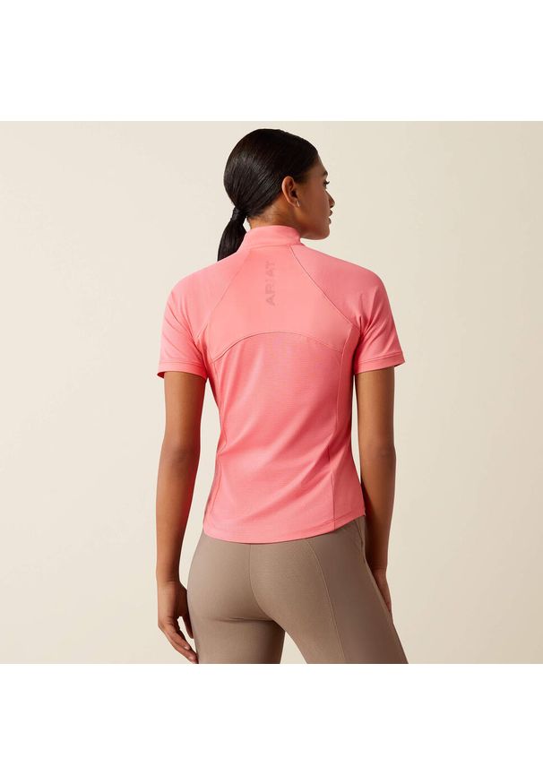 Zwarcia 1/4 dla kobiet Ariat Soquel. Kolor: różowy. Długość rękawa: długi rękaw