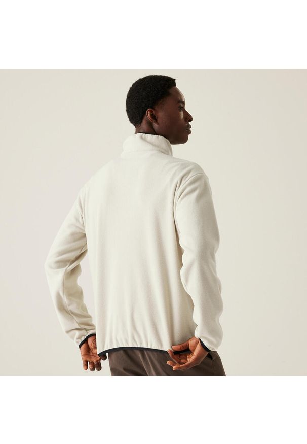 Regatta - Polar turystyczny męski Frankie Half Zip. Kolor: biały. Materiał: polar. Sport: turystyka piesza