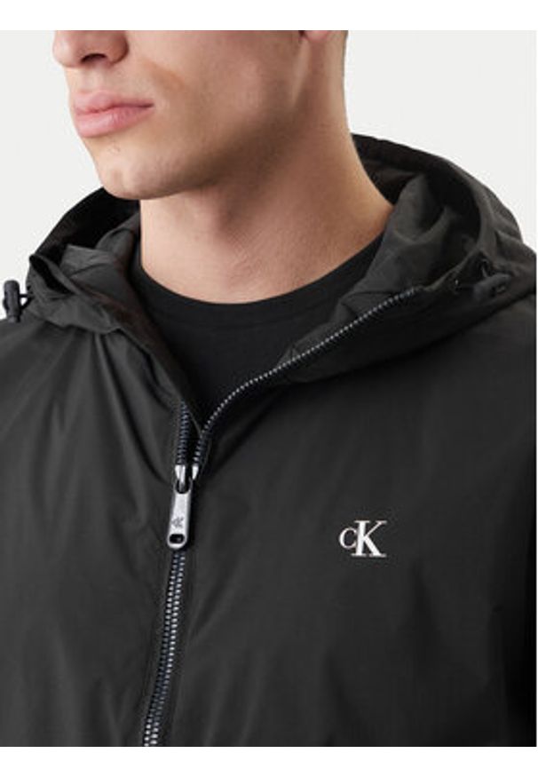 Calvin Klein Jeans Wiatrówka Harrington LV04RF521G Czarny Regular Fit. Kolor: czarny. Materiał: syntetyk