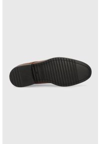 TOMMY HILFIGER - Tommy Hilfiger półbuty skórzane CORE HILFIGER LTH LACE UP SHOE męskie kolor brązowy FM0FM03955. Nosek buta: okrągły. Zapięcie: sznurówki. Kolor: brązowy. Materiał: skóra #2