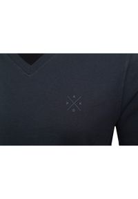 Koszulka Męska (T-Shirt) - Pako Jeans - Granatowa, Dekolt V-Neck (Serek). Okazja: na co dzień. Kolor: niebieski. Materiał: bawełna. Styl: casual #3