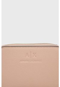 Armani Exchange portfel 948510.1A702 damski kolor różowy. Kolor: różowy. Materiał: materiał. Wzór: gładki #5