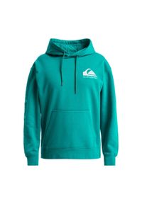 Quiksilver - Bluza z kapturem dla Mężczyzn OMNI LOGO Niebieski. Typ kołnierza: kaptur. Kolor: niebieski. Materiał: materiał, poliester, bawełna. Długość rękawa: długi rękaw. Długość: długie