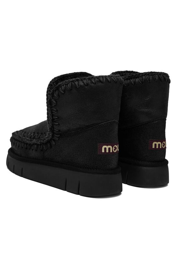 Mou Śniegowce MU.FW531002B Czarny. Kolor: czarny. Materiał: zamsz, skóra
