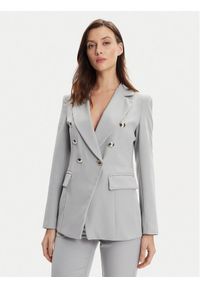 Maryley Marynarka 24EB139/43LU Szary Regular Fit. Kolor: szary. Materiał: syntetyk #1