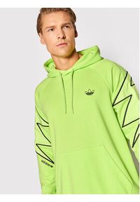 Adidas - adidas Bluza Sprt Lightning HE4716 Zielony Regular Fit. Kolor: zielony. Materiał: bawełna #5