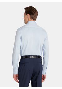 Pako Lorente - PAKO LORENTE - Niebieska koszula męska. Kolor: niebieski, oliwkowy. Materiał: bawełna, elastan. Długość rękawa: długi rękaw. Długość: długie. Sezon: jesień #3