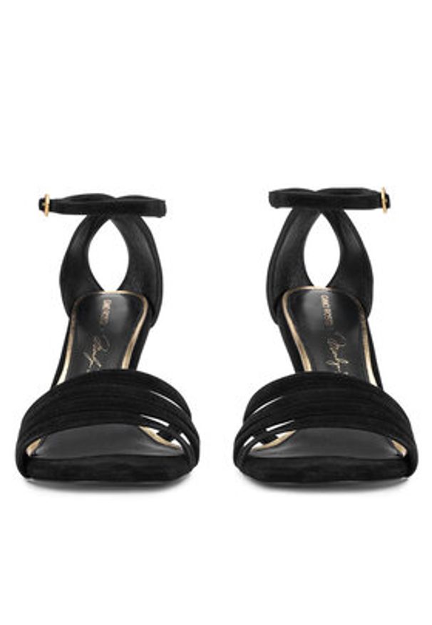 Gino Rossi Sandały NELLY-SLT1527-6 Czarny. Kolor: czarny. Materiał: skóra, zamsz