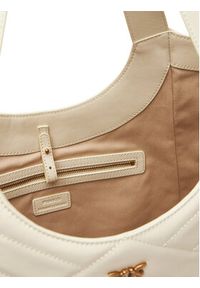 Pinko - PINKO Torebka Tote Bag PE 25 PLTT 104536 A2AO Biały. Kolor: biały. Materiał: skórzane #3