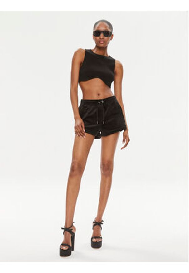 Juicy Couture Szorty sportowe Tamia JCWH121001 Czarny Regular Fit. Kolor: czarny. Materiał: syntetyk