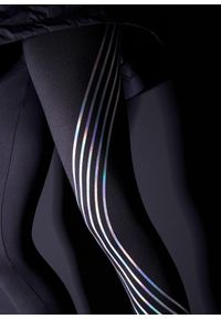 bonprix - Legginsy ocieplane z odblaskowymi elementami, dł. przed kostkę. Kolor: czarny. Styl: sportowy #3