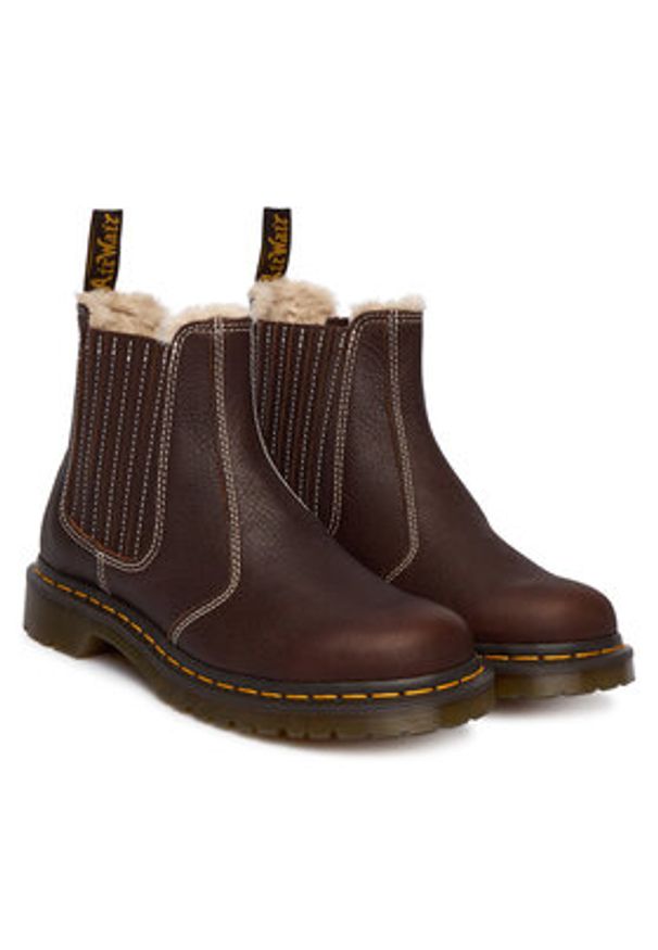 Dr. Martens Sztyblety 2976 Leonore II DM41418200 Brązowy. Kolor: brązowy. Materiał: skóra