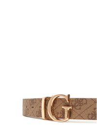 Guess Pasek Damski BW9266 P5330 Beżowy. Kolor: beżowy. Materiał: skóra