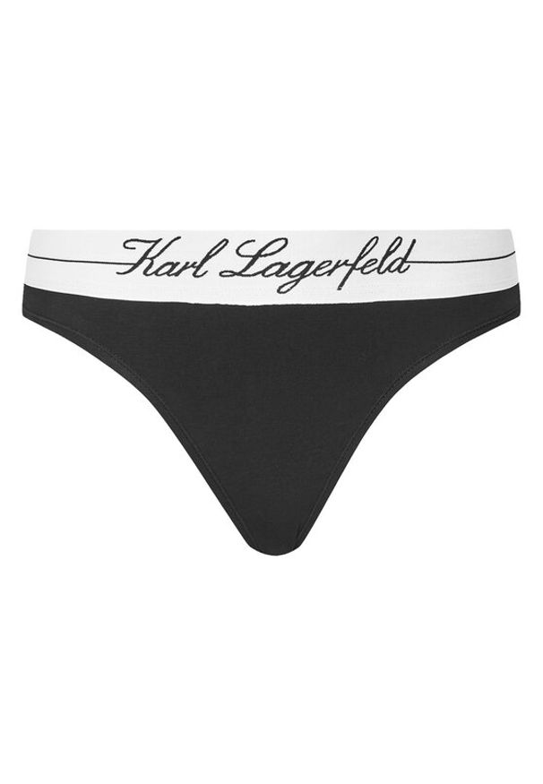 Karl Lagerfeld - KARL LAGERFELD Figi klasyczne A1W47094 Czarny. Kolor: czarny. Materiał: bawełna