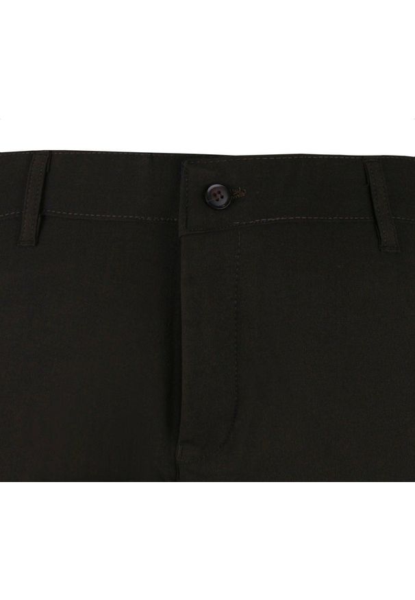 Materiałowe Spodnie Męskie, Eleganckie - Rigon - Wenge (Głęboki Brąz). Kolor: brązowy, wielokolorowy, beżowy. Materiał: wiskoza, elastan, poliester. Styl: elegancki