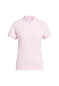 Adidas - Koszulka polo z krótkim rękawem Go-to Jacquard. Okazja: na co dzień. Typ kołnierza: polo. Kolor: różowy. Długość rękawa: krótki rękaw. Długość: krótkie. Styl: casual