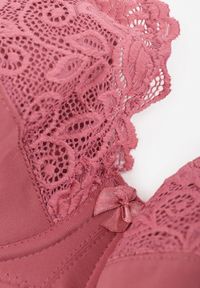 Renee - Różowy Biustonosz Typu Full Cup z Regulowanymi Ramiączkami Vikiirisa. Kolor: różowy. Materiał: jeans #3