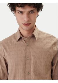 Guess Koszula M6GH18 W1713 Beżowy Regular Fit. Kolor: beżowy. Materiał: bawełna #2