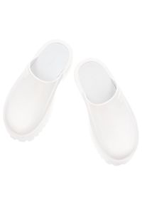 Big-Star - Białe Klapki Big Star Modne Obuwie Damskie Na Solidnej Podeszwie. Okazja: na co dzień. Kolor: biały. Wzór: jednolity. Styl: casual, klasyczny #6