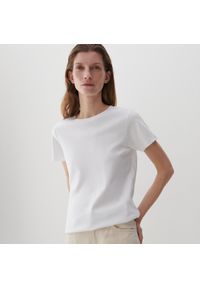 Reserved - PREMIUM T-shirt z bawełny organicznej - Biały. Kolor: biały. Materiał: bawełna #1