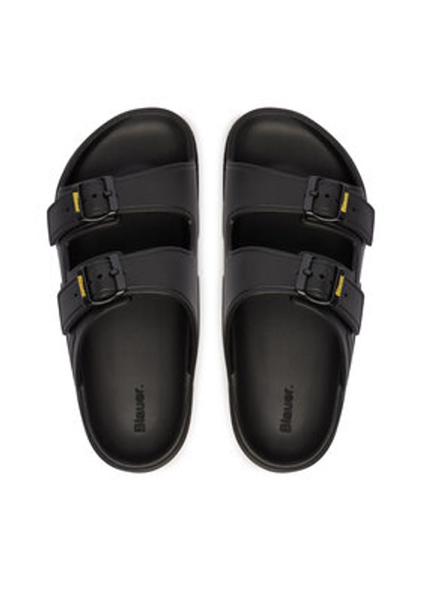 Blauer Klapki S6HOLLEY02 Czarny. Kolor: czarny. Materiał: skóra