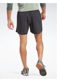 Reebok Szorty sportowe Training Graphic Woven Shorts HT3705 Czarny. Kolor: czarny. Materiał: syntetyk. Styl: sportowy