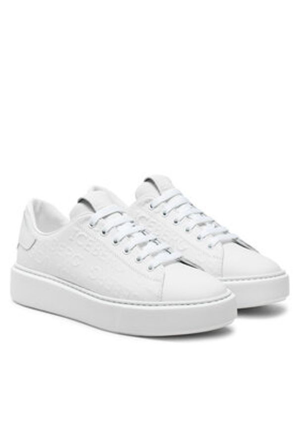 Iceberg Sneakersy Bozema ID2112 Biały. Kolor: biały. Materiał: skóra