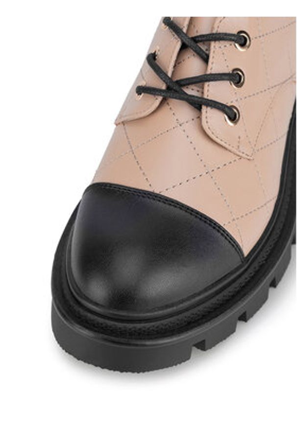 Nine West Loafersy 8198-1 Beżowy. Kolor: beżowy. Materiał: materiał