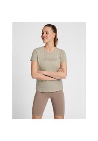 Damski bawełniany T-shirt Hummel TE Cali. Kolor: wielokolorowy, czarny, szary. Materiał: bawełna