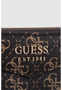 Guess - GUESS Brązowy portfel Brenton. Kolor: brązowy. Materiał: skóra ekologiczna #4