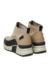 Rieker Sneakersy N6352-60 Beżowy. Kolor: beżowy. Materiał: syntetyk, materiał #3