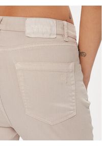 Marella Spodnie materiałowe Genova 2331360239200 Beżowy Regular Fit. Kolor: beżowy. Materiał: materiał, bawełna