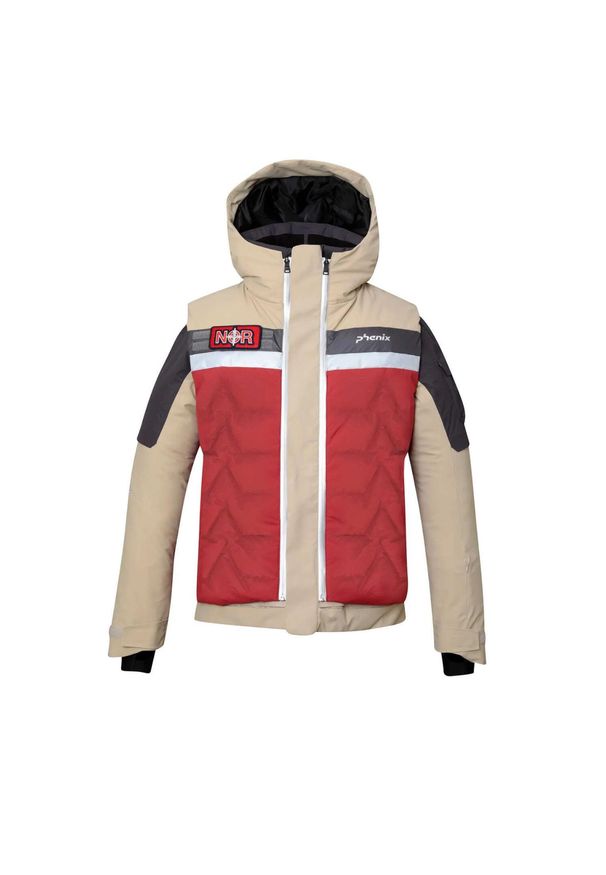 Kurtka narciarska męska Phenix Formula 3-way 3w1. Kolor: beżowy. Materiał: poliester. Sezon: zima. Styl: wakacyjny