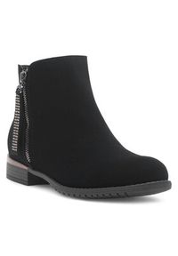 Jenny - JENNY Botki W16AW462-6 Czarny. Kolor: czarny. Materiał: materiał #5