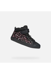 Geox - Buty GEOX J KALISPERA GIRL Czarny. Okazja: na co dzień. Kolor: czarny, wielokolorowy, fioletowy. Materiał: syntetyk, tkanina