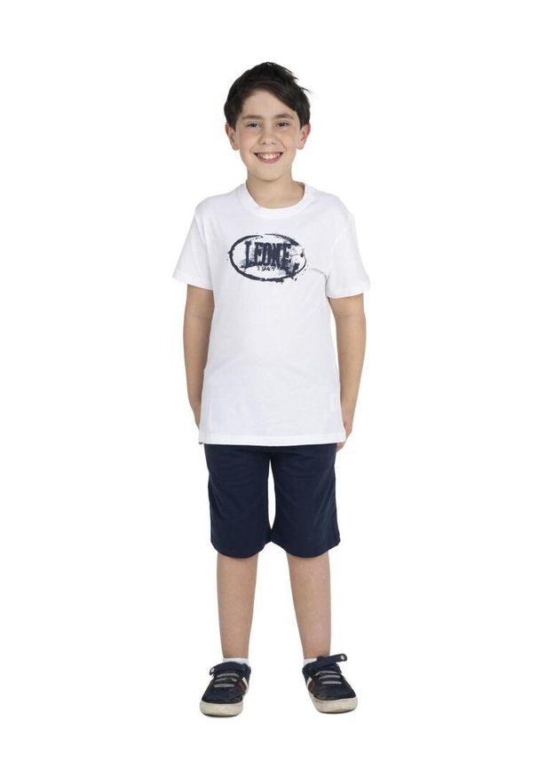 LEONE 1947 APPAREL - Podstawowy dziecięcy t-shirt z nadrukiem logo. Kolor: biały. Wzór: nadruk. Sport: joga i pilates