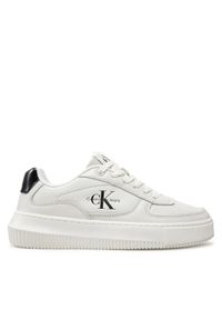 Calvin Klein Jeans Sneakersy Chunky Cupsole Low Lth Ml Meta YW0YW01410 Biały. Kolor: biały #1