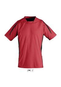 SOL'S - Koszulka dla dzieci Sol's Maracana 2 Ssl. Kolor: wielokolorowy, czarny, czerwony. Sport: piłka nożna #1