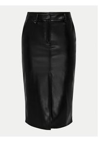 JDY Spódnica z imitacji skóry Alexa 15330385 Czarny Slim Fit. Kolor: czarny. Materiał: skóra #4