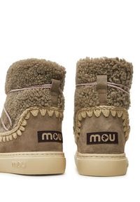 Mou Śniegowce Eskimo Sneaker Bold Scoub Lace FW411012A Szary. Kolor: szary. Materiał: skóra #5