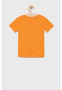 Hype T-shirt dziecięcy (3-pack) kolor pomarańczowy gładki. Okazja: na co dzień. Kolor: pomarańczowy. Materiał: dzianina. Wzór: gładki. Styl: casual