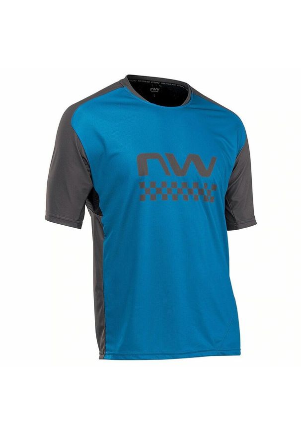 NORTHWAVE - Dżersej z krótkim rękawem Northwave edge. Kolor: wielokolorowy, niebieski, czarny. Materiał: jersey. Długość rękawa: krótki rękaw. Długość: krótkie