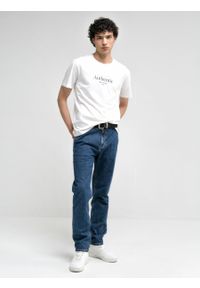 Big-Star - Spodnie jeans męskie proste z linii Authentic Workwear Trousers 488. Okazja: na co dzień. Kolor: niebieski. Styl: casual, klasyczny, elegancki #3