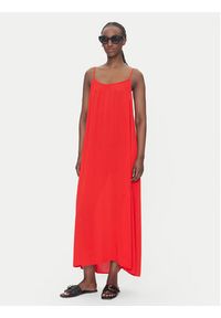 only - ONLY Sukienka letnia Niki 15344611 Czerwony Regular Fit. Kolor: czerwony. Materiał: wiskoza. Sezon: lato #3