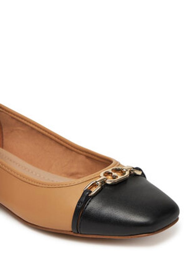 Aldo Baleriny Krishelle 13917657 Brązowy. Kolor: brązowy. Materiał: skóra