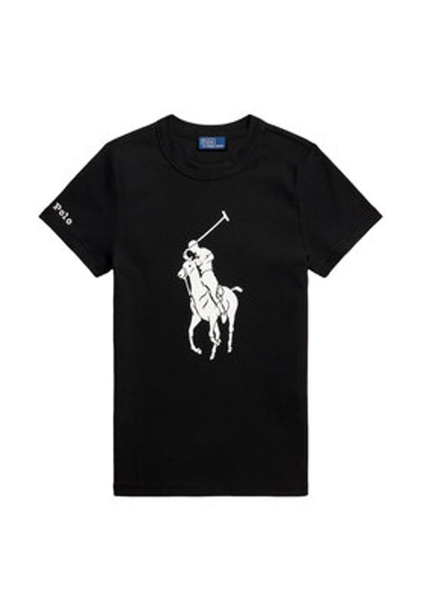 Polo Ralph Lauren T-Shirt 211A96259003 Czarny Slim Fit. Typ kołnierza: polo. Kolor: czarny. Materiał: bawełna