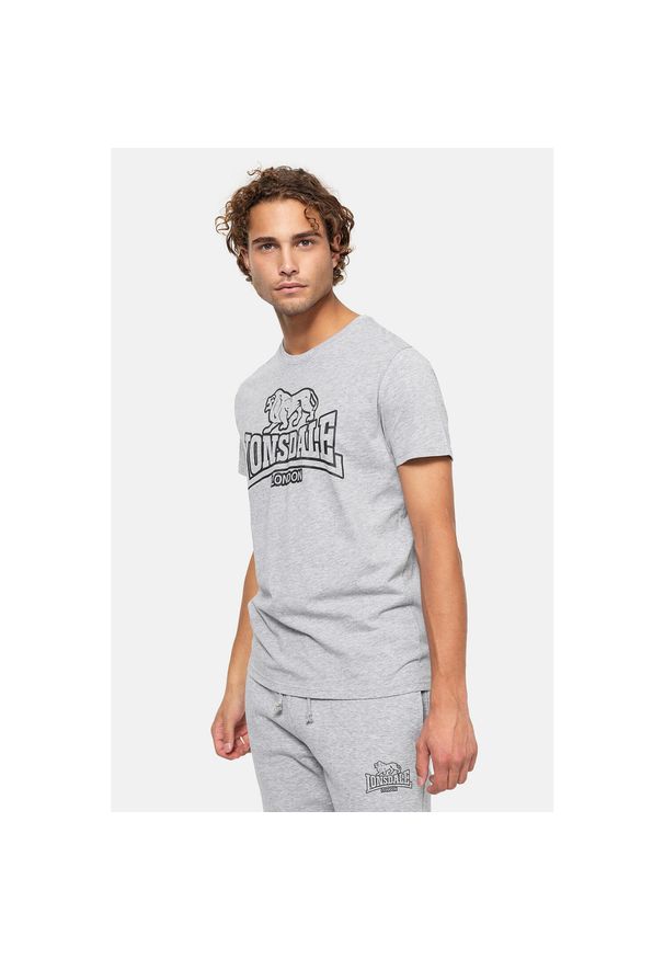 T-shirt o klasycznym kroju Lonsdale Allanfearn. Kolor: wielokolorowy, szary, czarny