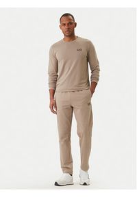 EA7 Emporio Armani Longsleeve 8NPT28 PJVQZ U6167 Beżowy Slim Fit. Kolor: beżowy. Materiał: bawełna. Długość rękawa: długi rękaw #5