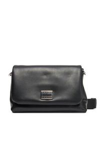 Tommy Jeans Torebka Tjw American Cool Flap Crossover AW0AW17550 Czarny. Kolor: czarny. Materiał: skórzane #2